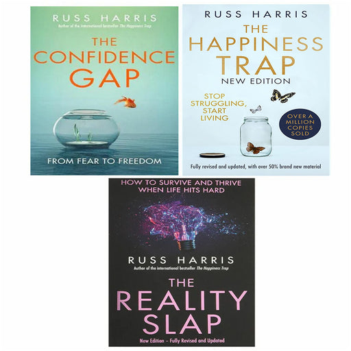 Russ Harris Collection 3 Books Set (Reality Slap, Confidence Ga, Happiness Trap) - The Book Bundle