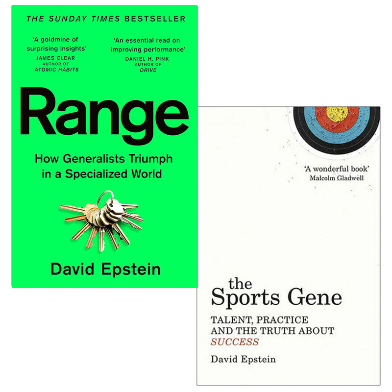 David Epstein 2 Books Collection Set Range, The Sports Gene Paperback NEW - The Book Bundle
