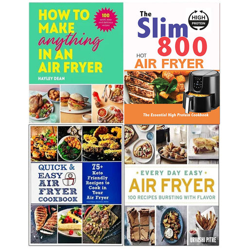 Air Fryer Cookbook 4 Books Collection Set (How to Make Anything in an Air Fryer) - The Book Bundle