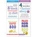 The 8-Week Blood Sugar Diet, 4 Weeks to Better Sleep, Quick and Simple RAPID 800 Cookbook, Paleo Nom Nom Fast 800 Cookbook 4 Books Collection Set - The Book Bundle
