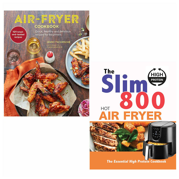 Air-fryer Cookbook & The Slim 800 Hot Air Fryer 2 Books Collection Set - The Book Bundle