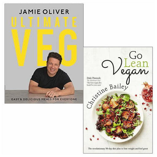Ultimate Veg Jamie Oliver, Go Lean Vegan 2 Books Collection Set - The Book Bundle