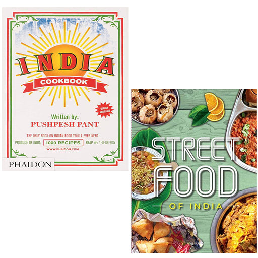 India Cookbook (HB), Street Food 2 Books Set - The Book Bundle