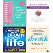 Pill Changes Everything, No Alzheimer, Change Your Brain, Breath James 4 Books Set - The Book Bundle