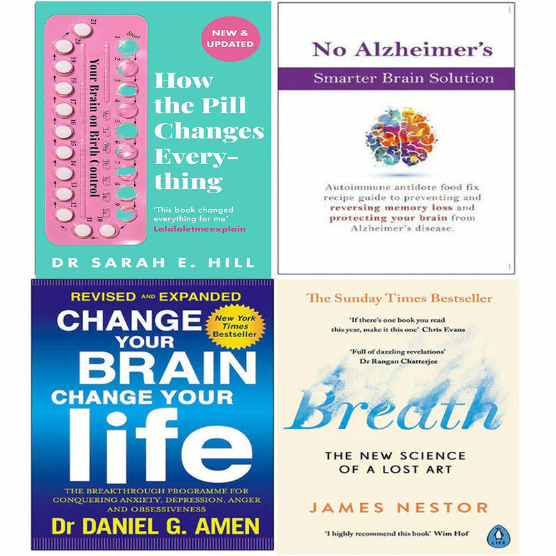Pill Changes Everything, No Alzheimer, Change Your Brain, Breath James 4 Books Set - The Book Bundle
