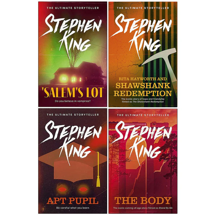 Stephen King Collection 4 Books Set Apt Pupil, Body Different Seasons,Salem's - The Book Bundle