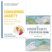 Conquering Anxiety, The Mindfulness Colouring Book 2 Books Collection Set - The Book Bundle