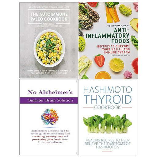 Autoimmune Paleo, The Complete Guide To Anti-Inflammatory Foods, No Alzheimer's, Hashimoto Thyroid 4 Books Set - The Book Bundle