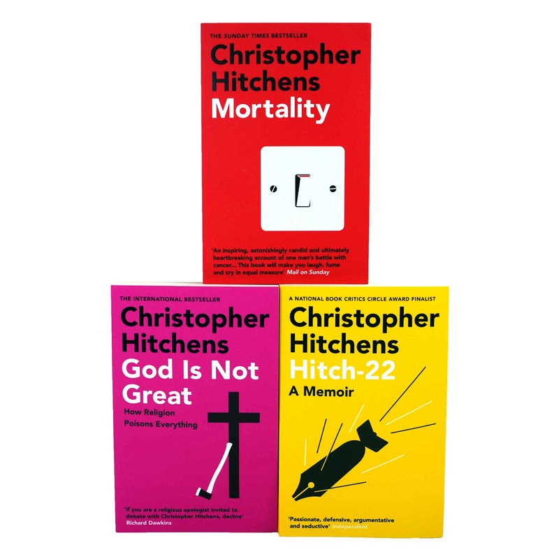 Mortality, God Is Not Great, Hitch 22 By Christopher Hitchens Collection 3 Books Set - The Book Bundle