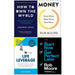 How to Own the World, Money Know More Make More Give More, Life Leverage, Start Now Get Perfect Later 4 Books Collection Set - The Book Bundle