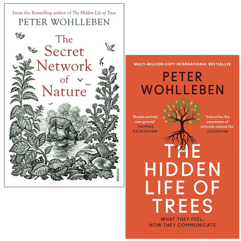 The Secret Network of Nature and The Hidden Life of Trees by Peter Wohlleben 2 Books Collection Set - The Book Bundle