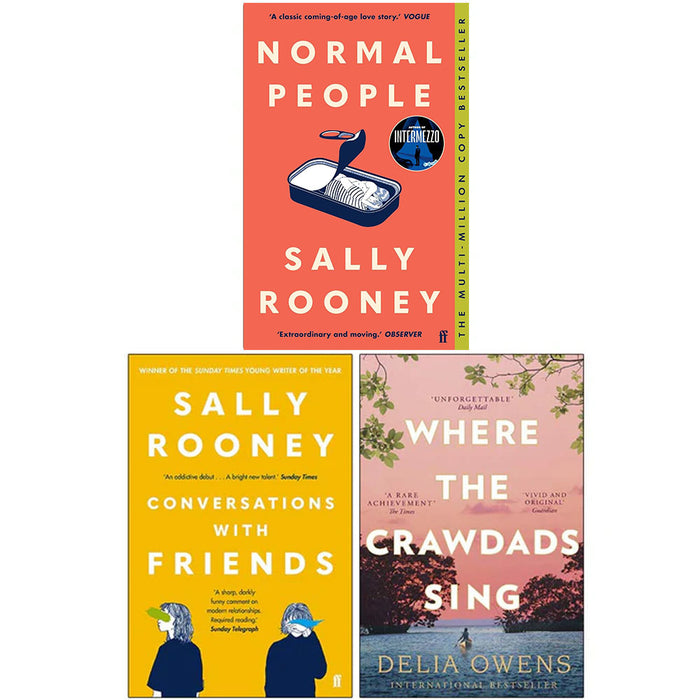 Normal People, Conversations with Friends, Where the Crawdads 3 Books Collection - The Book Bundle