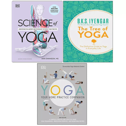 Yoga Your Home Practice Companion (HB),Science of Yoga, Tree of Yoga 3 Books Set - The Book Bundle