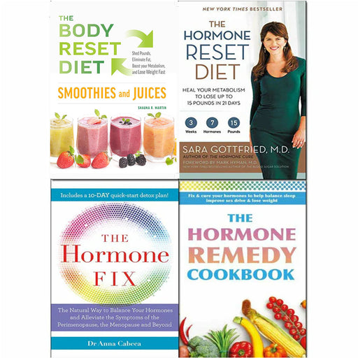 Hormone Reset Diet, Diet Smoothies, Hormone Fix, Hormone Remedy Cookbook 4 Books Collection Set - The Book Bundle