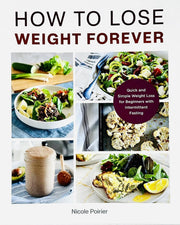 Collection of five paperback books on weight loss, Mediterranean diet, and low cholesterol by Nicole Poirier and Amy Riolo.