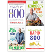Collection of four non-fiction books by Mimi Spencer and To Kerridge, including The Fast 800, Rapid 800, and more, in mixed formats.
