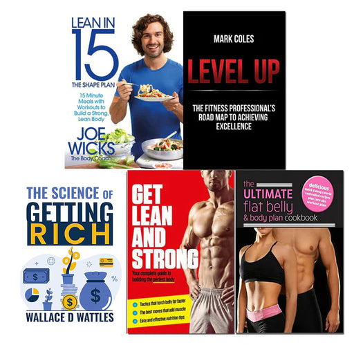 Lean in 15 - The Shape Plan, Level Up, The Science of Getting Rich, Get Lean And Strong, The Ultimate Flat Belly & Body Plan Cookbook 5 Books Set - The Book Bundle