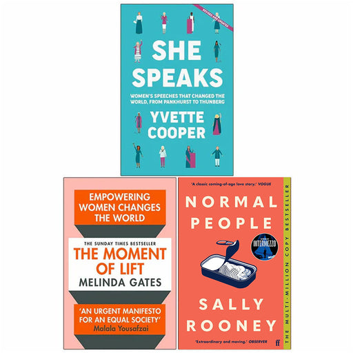 She Speaks, The Moment of Lift, Normal People 3 Books Collection Set By Yvette Cooper - The Book Bundle