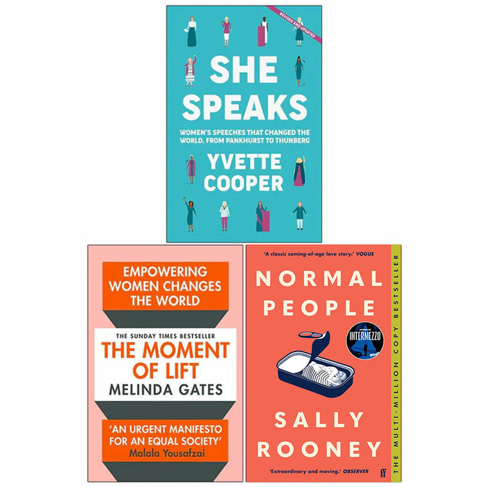 She Speaks, The Moment of Lift, Normal People 3 Books Collection Set By Yvette Cooper - The Book Bundle