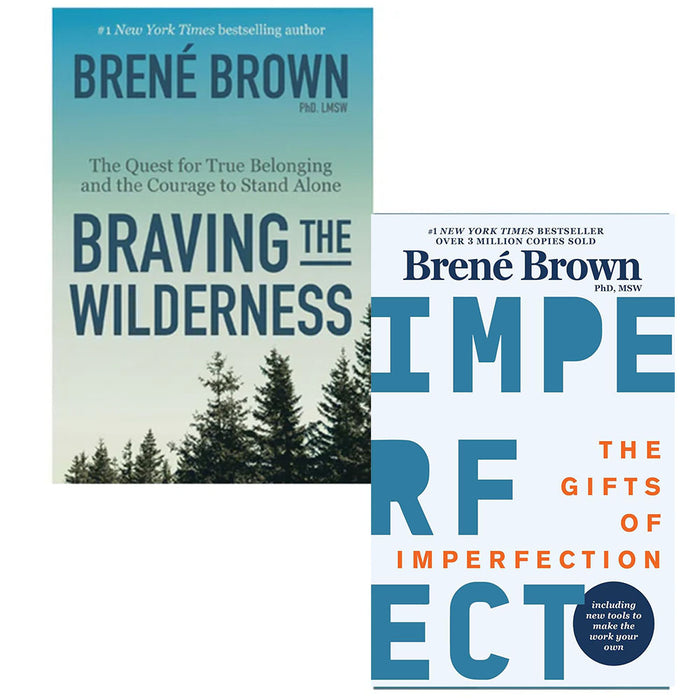 Brené Brown 2 Books Collection Set(Braving the Wildernes,Gifts of Imperfection) - The Book Bundle