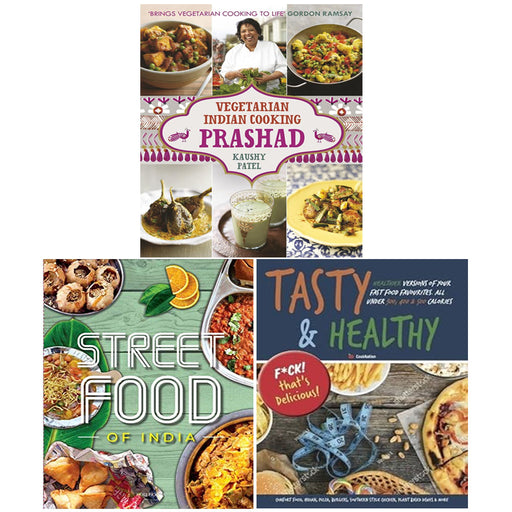 Vegetarian Indian Cooking, STREET FOOD, Tasty & Healthy 3 Books Set - The Book Bundle