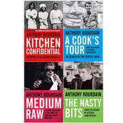 Anthony Bourdain 4 Books Set (Kitchen Confidential, Medium Raw, A Cook's Tour, The Nasty Bits) - The Book Bundle
