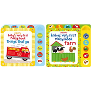 Baby's Very First Noisy Book 4 Books Set (Farm, Nursery Rhymes, First Noisy Book, Things That Go) - The Book Bundle