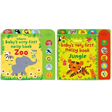 Baby's Very First Noisy Book 3 Books Set (Zoo , Jungle , Train ) - The Book Bundle