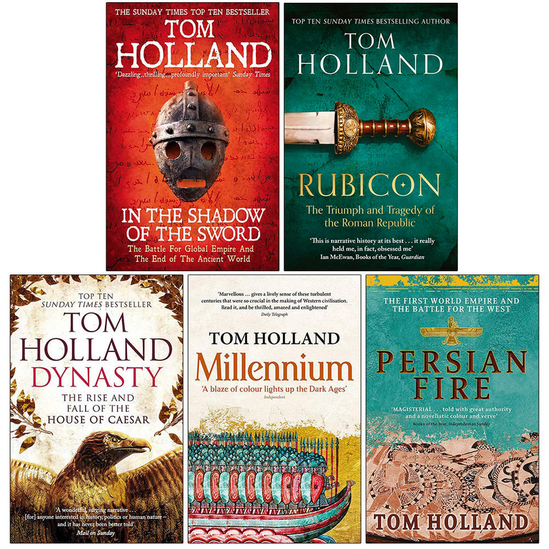 Tom Holland 5 Books Collection Set Rubicon, Dynasty, Millennium, Persian Fire - The Book Bundle