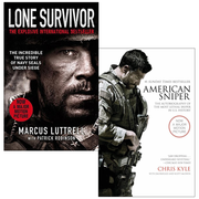 Lone Survivor Marcus Luttrell, American Sniper Chris Kyle 2 Books Set - The Book Bundle