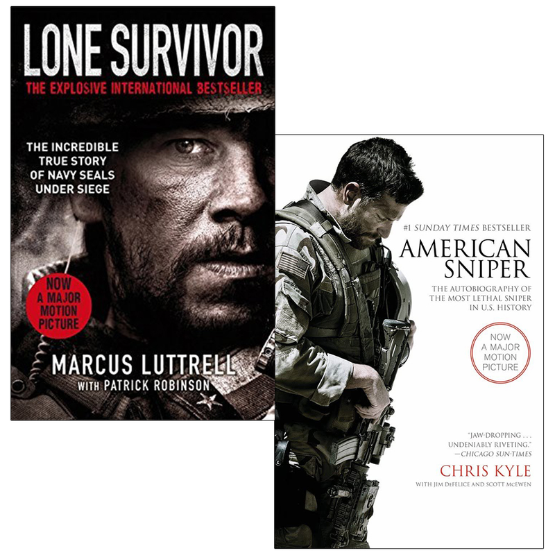 Lone Survivor Marcus Luttrell, American Sniper Chris Kyle 2 Books Set - The Book Bundle
