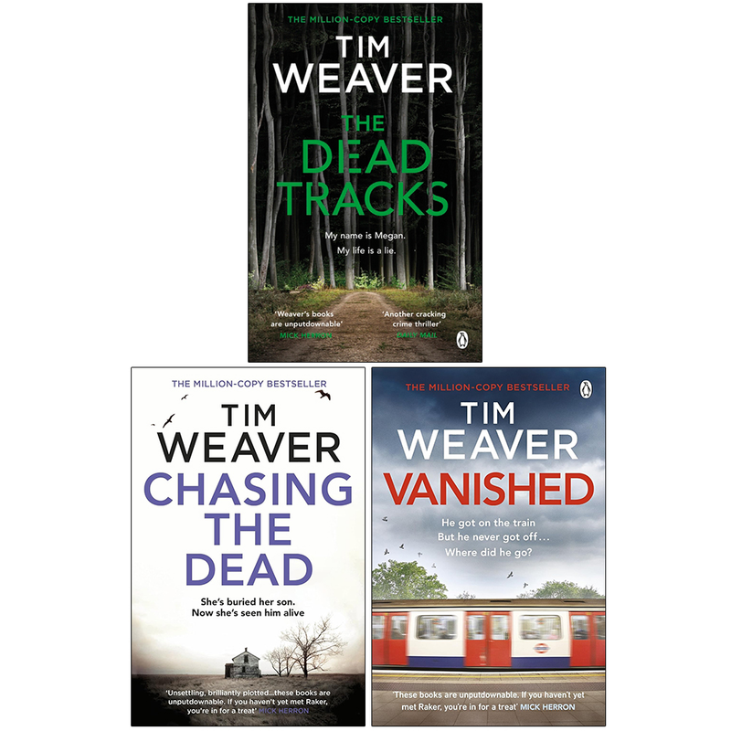 Tim Weaver David Raker missing persons series paperback book collection, featuring three books in a Penguin edition.