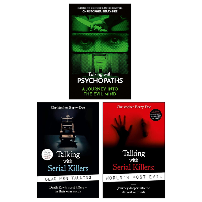 Christopher Berry-Dee Collection 3 Books Set (Talking With Psychopaths and Savages, Talking with Serial Killers, Talking with Female Serial Killers) - The Book Bundle