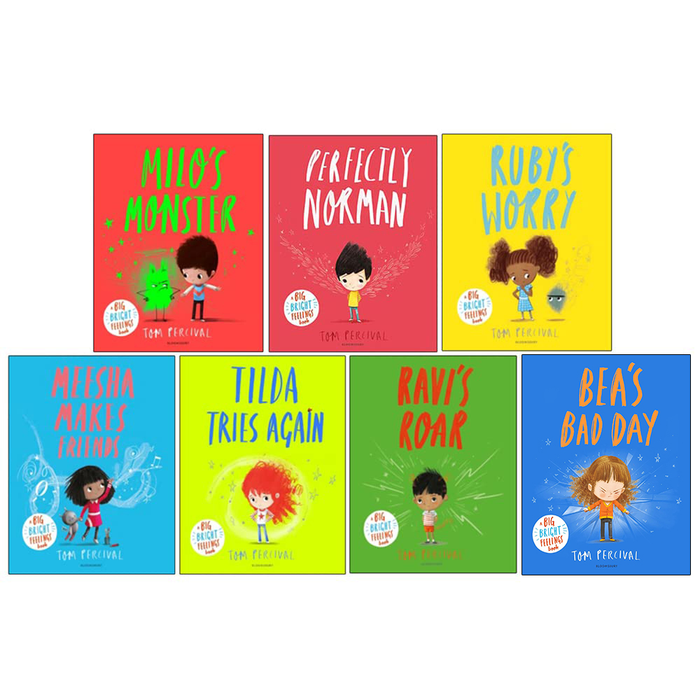 Tom Percival Big Bright Feelings Collection 7 Books Set Including World Book Day Billy's Bravery) - The Book Bundle