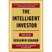 Paperback of "The Intelligent Investor Third Edition" by Benjamin Graham, a non-fiction book on value investing with a Harper Business cover.