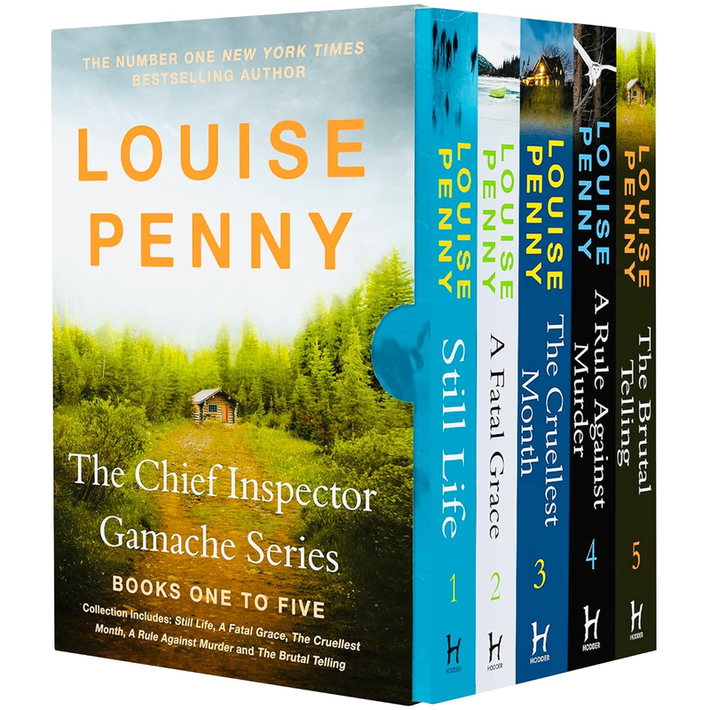 Chief Inspector Gamache Series 5 book collection by Louise Penny, paperback fiction box set with five hardcover books.