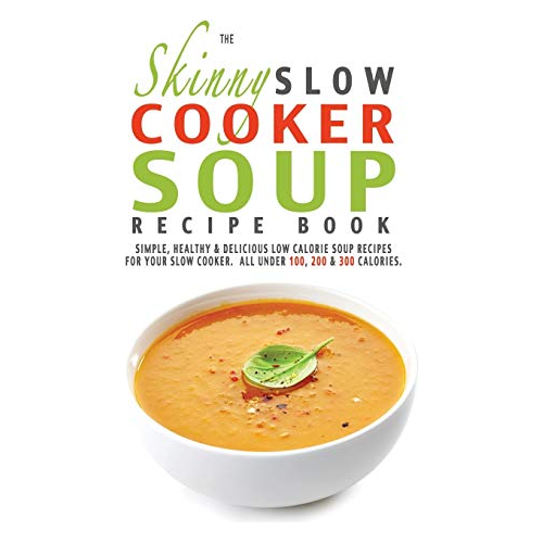 Three paperback cookbooks from The Book Bundle featuring slow cooker soup and curry recipes, with colorful cover designs.
