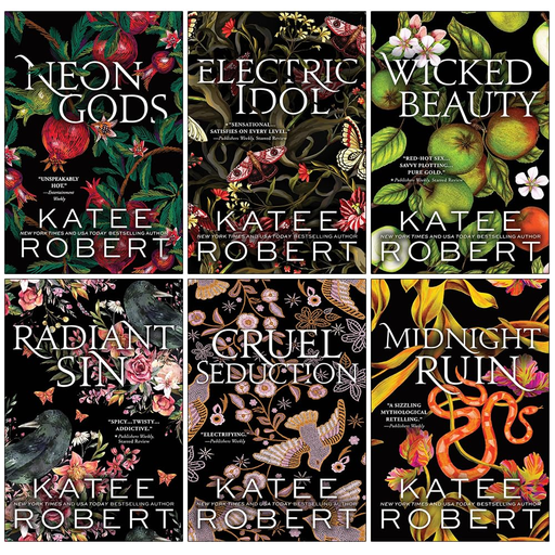 Katee Robert Dark Olympus Series 6 Books Set (Neon Gods, Electric Idol, Wicked Beauty, Radiant Sin, Cruel Seduction, Midnight Ruin) - The Book Bundle