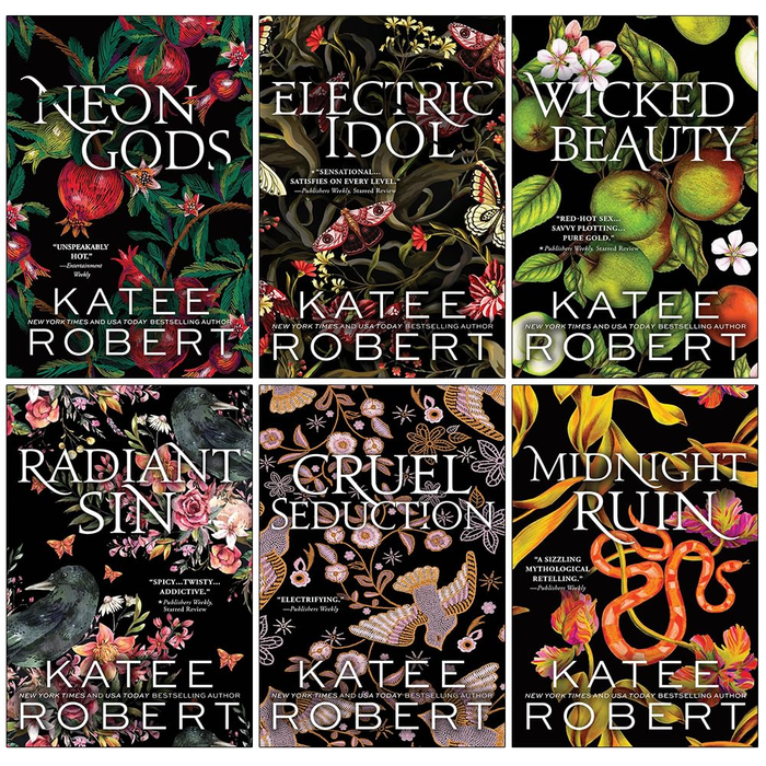 Katee Robert Dark Olympus Series 6 Books Set (Neon Gods, Electric Idol, Wicked Beauty, Radiant Sin, Cruel Seduction, Midnight Ruin) - The Book Bundle