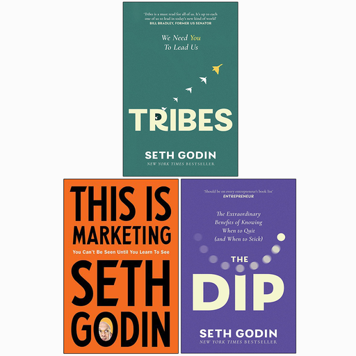 Seth Godin 3 Books Collection Set (Tribes We need you to lead us, This is Marketing, The Dip) - The Book Bundle
