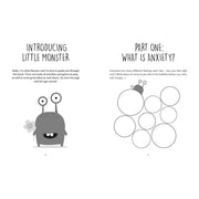 Open inside pages of the Poppy O'Neill Collection 4 books set featuring Be Strong, Be Brave, You're a Star, and Don't Worry Be Happy.