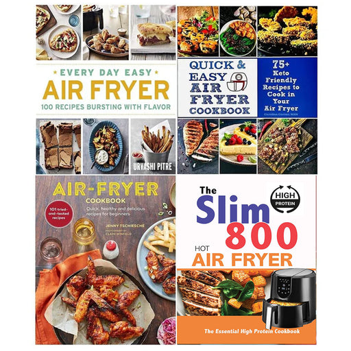 Every Day Easy Air Fryer, Quick & Easy Air Fryer Cookbook, The Slim 800 Hot Air Fryer 4 Books Set - The Book Bundle