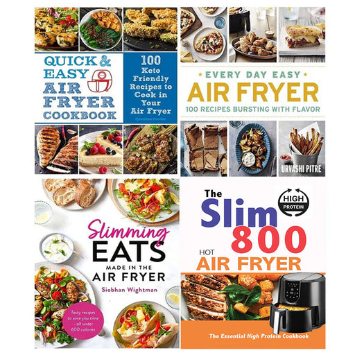 Slimming Eats Made in the Air Fryer [Hardcover], Quick and Easy Air Fryer Cookbook, Every Day Easy Air Fryer & The Slim 800 Hot Air Fryer 4 Books Collection Set - The Book Bundle