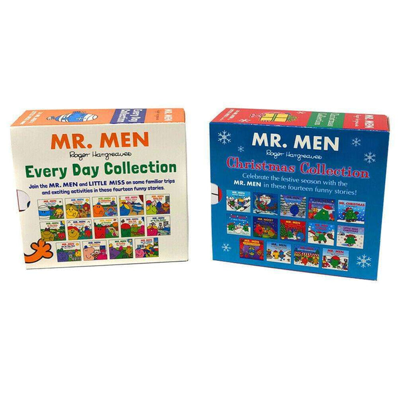 Mr Men and Little Miss Christmas & Mr Men and Little Miss Everyday Collection 28 Books Slipcase Set by Roger Hargreaves - The Book Bundle