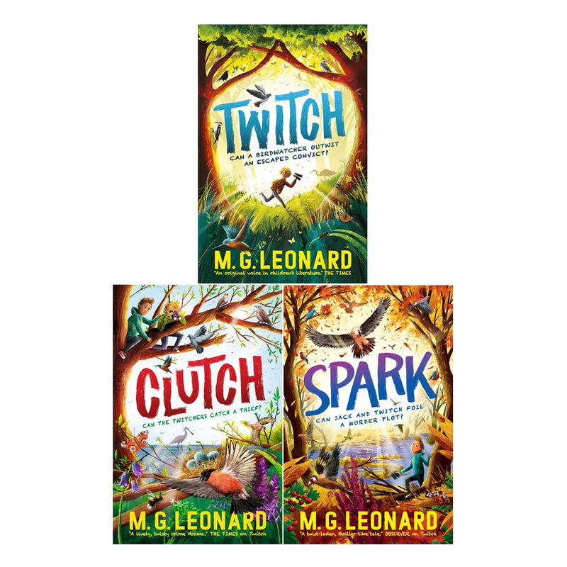M. G. Leonard The Twitcher Series Collection 3 Book Set Inc Clutch, Spark & Twitch - The Book Bundle