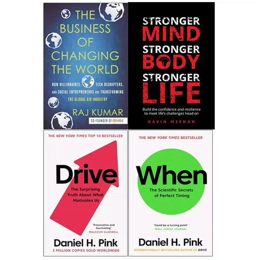 Business of Changing, Stronger Mind, Drive, When Daniel H. Pink 4 Books Set - The Book Bundle
