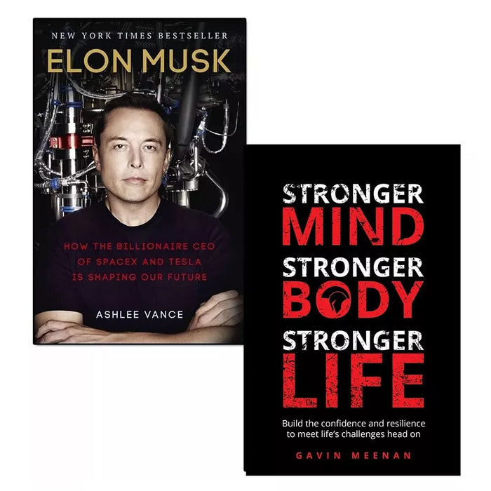 Elon musk and Stronger Mind, Stronger Body, Stronger Life 2 Books Collection Set - The Book Bundle