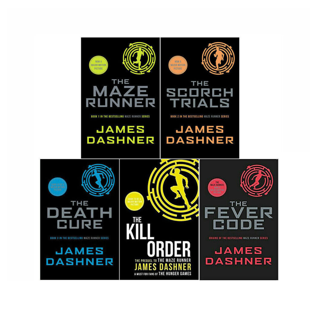 The Maze Runner Series 5 Books Collection Set By James Dashner The