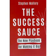 Book cover image of "The Success Sauce" by Stephen Mallory, published by Rupa Publications, featuring bold typography and vibrant colors.