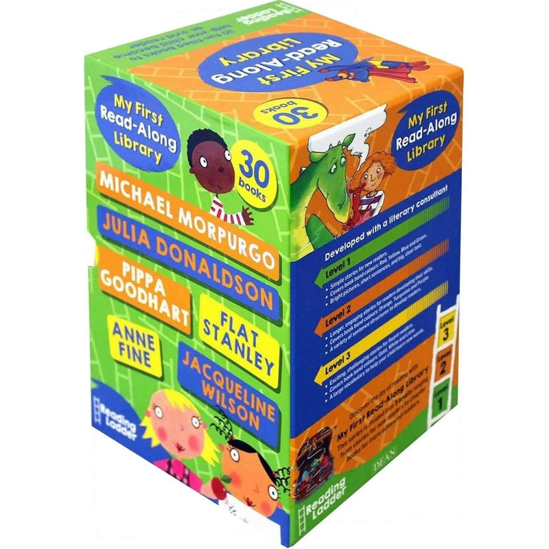 Set of 30 paperback Reading Ladder Read-Along Library books including Flat Stanley stories from Oxford University Press with colorful covers.